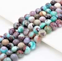 Quality Natural Green Brown Blue Color Jade Round Smooth Beads,6mm/8mm/10mm/12mm Beads,Mixed Color Jade Beads, 15.5inch strand, SKU#U334