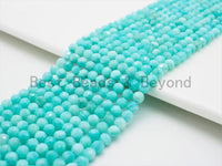 2x3mm/4mm High Quality Natural Amazonite beads, Rondelle/Round Faceted Gemstone Beads, 15-16inch strand, SKU#U367 BestbeadsbeyondUS