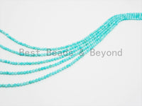 2x3mm/4mm High Quality Natural Amazonite beads, Rondelle/Round Faceted Gemstone Beads, 15-16inch strand, SKU#U367 BestbeadsbeyondUS