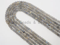 High Quality Natural Labradorite Rondelle/Round Faceted beads,2x3mm/4mm/5mm Sparkle Gemstone Beads, Tiny beads, 15.5inch strand, SKU#U370/U72