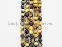 Quality Natural Golden Blue Round Faceted Tiger Eye beads, 6mm/8mm/10mm/12mm/14mm Gemstone beads,Tiger Eye Beads,15.5inch strand,SKU#U377 BestbeadsbeyondUS