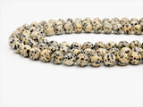 Dalmation Round Smooth Jasper beads, High quality 6mm/8mm/10mm/12mm Round Gemstone beads, Natural Jasper Beads, 15.5inch strand, SKU#U338