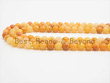 Yellow Jade Round Faceted Beads, 6mm/8mm/10mm/12mm, Yellow Gemstone Beads, 15.5inch strand, SKU#U390