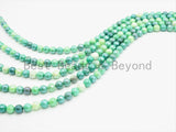 Mystic Silverite Plated Green Opal, High Quality 6mm/8mm/10mm/12mm Faceted Round Green Opal Beads, 15.5inch strand, SKU#U352