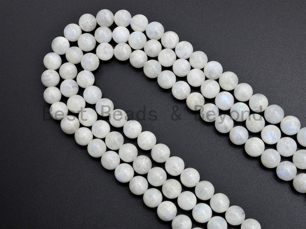 High Quality Natural Moonstone Round Smooth  beads,6/8/10/12/14mm Sparkly White Gemstone Beads, White Moonstone, 16inch strand, SKU#U416