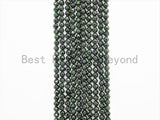 2mm/3mm/4mm High Quality Green Goldstone Round Faceted Beads, Sparkly Olive Green Gemstone Beads, 15inch full strand, SKU#U366