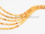 Yellow Jade Round Faceted Beads, 6mm/8mm/10mm/12mm, Yellow Gemstone Beads, 15.5inch strand, SKU#U390