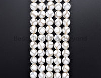 Quality Dzi White Agate beads, Round Faceted with Football line Beads, 6mm/8mm/10mm/12mm, Tibetan Agate,15.5inch strand, SKU#U403