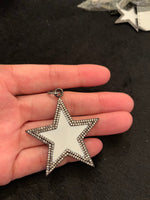 45mm Large Enamel Colorful Star Shape Pendant,CZ Micro Pave Oil Drop pendant, Star Enamel pendant,sku#F622 BestbeadsbeyondUS