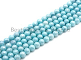 Mystic Plated Ice Blue Jade Round Faceted Beads, 8mm/10mm Aquamarine Color Jade Gemstone Beads, 15.5inch strand, SKU#U435