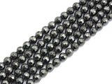 High Quality Natural Original Color Hematite Beads- Round faceted dark gray beads-2mm/3mm/4mm/6mm/8mm/10mm/12mm -15.5inch, SKU#S120