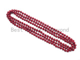 2019 NEW Summer COLORS 60" Extra Long Hand Knotted Crystal Necklace, Double Wrap Necklace, 5x8mm Rondelle Crystal Beads, SKU#D36