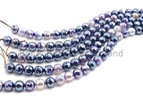 Mystic Plated Faceted Agate Beads,6mm/8mm/10mm/12mm, Plated Purple Agate Beads,15.5" Full Strand, SKU#U441