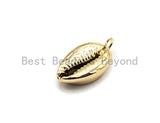 Wholesale Full Silver Plated  Natural Cowrie Shell Pendant, Cowrie charm, sku#V100 BestbeadsbeyondUS