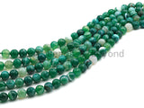 High Quality Faceted Green Banded Agate beads, 6mm/8mm/10mm/12mm Green Agate Gemstone beads, Natural Agate Beads, 15.5inch strand, SKU#U447 BestbeadsbeyondUS