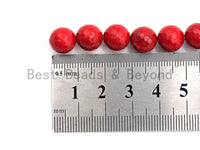 Quality Red Mother of Pearl beads,6mm/8mm/10mm/12mm/14mm Pearl Faceted Round beads, Loose Faceted Pearl Shell Beads, 16inch strand, SKU#T115