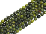 High Quality Olive Color Jade beads,6mm/8mm/10mm Faceted Round Olive Jade beads, Green Gemstone Beads, 15.5inch strand, SKU#U430