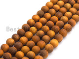 Natural Smooth Round Wood beads, 6mm/8mm/10mm/12mm Natural Yellow Wood beads, Natural  Wood Grain Beads, 15.5inch strand,SKU#U465