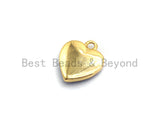 100% Natural Royal Blue Shell Heart Shape Pendant/Charm in Gold/Silver Finish, Blue Shell Charm 10x12mm,SKU#Z312