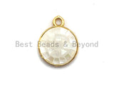 100% Natural White Color Shell Round Pendant in Gold/Silver Finish, White Shell Pendant, Shell Charm, Beach Jewelry, 10x12mm,SKU#Z319