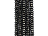 High Quality Natural Original color Hematite Beads, Rondelle Faceted Beads, 2x3/2x4/3x6/3x8mm Dark Gray Beads, 15inch FULL strand, SKU#S122 BestbeadsbeyondUS