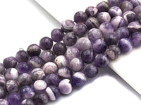 Quality Natural Amethyst Round Smooth beads, 6mm 8mm 10mm, Loose Dark Puple Gemstone Beads, 15.5 inch strand, SKU#U458/U1440