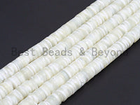 Quality Natural Mother of Pearl Heishi beads, Mother of pearl, Pearl beads, White Heishi Beads, 2.5x4mm/2.5x6mm/2.5x8mm, sku#T117