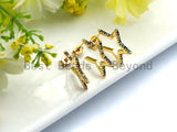 Colorful CZ Micro Pave Star Shaped Cuff Earring, Pave Star Huggies, Wrap Earring,8x22mm,sku#J94