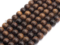 Natural Smooth Round Wood beads, 6mm/8mm/10mm/12mm Natural Brown Wood beads, Natural  Wood Grain Beads, 15.5inch strand,SKU#U468