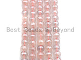 Mystic Plated Natural Rose Quartz Beads, High Quality Rose Quartz Beads, 6mm/8mm/10mm/12mm, sku# U482