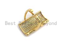 Colorful CZ Micro Pave  Rectangle Shape Open Ring, Cubic Zirconia Gold Ring, Adjustable Ring, Statement Ring, 27x20x17mm,sku#X62