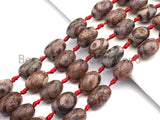 1pc/12pc Tibetan Barrel Agate Beads, Brown Dzi Drum beads, Tibetan Eye Agate Beads, 15x20mm, sku#U529