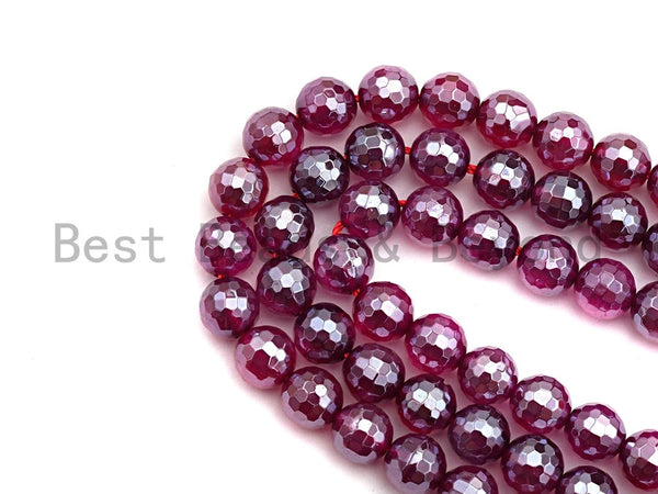 Mystic Plated Purple Agate Beads, Natural Purple Agate beads, 8mm/10mm/12mm, sku#U480