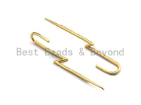 Colorful Cz Micro Pave Cz Long Spike Earring Wires, Spike Dangle Earrings, Colorful CZ micro pave earrings, 8x67mm, sku#J141