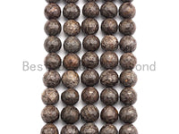 Natural Brown Color Snowflake Beads, Round Faceted 6mm/8mm/10mm/12mm, Snowflake Gemstone beads, 15.5" full strand, sku#U486