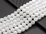 High Quality Faceted Round Jade, 6mm/8mm/10mm/12mm White Faceted Jade Beads, Natural Gemstone Beads, Sku#U579