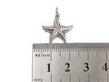 CZ Micro Pave Starfish Shaped Pendant/Charm, Cubic Zirconia Pendant Charm, 17x18mm,sku#Z575
