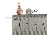 Clear CZ Micro Pave Teardrop Pendant/Charm, Bracelet Necklace Cubic Zirconia Water Drop Pendant Charm, 11x20mm,sku#Z584