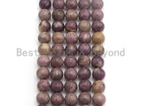 Natural Lepidolite Beads , Round Smooth 6mm/8mm/10mm/12mm, 15.5" Full Strand, Sku#U643