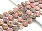 High Quality Natural Rosedochrosite Rectangle Faceted Beads, Natural Rhodochrosite beads, 16x22mm, sku#U655