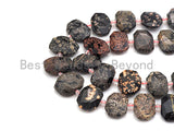 High Quality Natural Golden Snowflake Rectangle Faceted Beads, Natural Golden Snowflake beads, 16x22mm, sku#U659