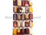 High Quality Natural Mookaite Cylinder Facted Beads, Natural Mookaite beads, 12x18mm, sku#U667