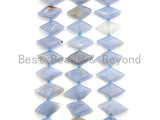 High Quality Natural Blue Chalcedony Horse Eye Shape Beads, Natural Chalcedony beads, 16x30mm, sku#U669