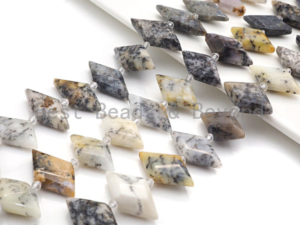 High Quality Natural Dentric Opal Horse Eye Shape Beads, Natural Dentric Opal beads, 16x30mm, sku#U678