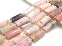 High Quality Natural Pink Opal Pillow Shape Beads, Natural Pink beads, 13x26mm, sku#U682