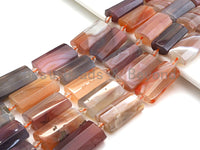 High Quality Natural Red Agate Pillow Shape Beads, Natural Agate beads, 13x26mm, sku#U684