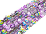 NEW COLOR-Mystic Aura Purple Rainbow Spectrolite Quartz, Quality Crystal Round beads, 8mm/10mm Round beads, 15.5inch strand, sku#U601