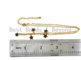Dainty Gold Black Star Layering Necklace, Gold Necklace, Layering Necklace, Star Necklace, Choker Necklace, Mom Christmas Gift, sku# Z712