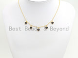 Gold Heart Layering Necklace, Gold Necklace, Layering Necklace, Heart Necklace, Choker Necklace, Dainty Necklace, Christmas Gift, sku#Z711