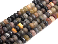 2mm Large Hole Natural Chinese Tourmaline Beads, Rondelle Faceted 6x10mm/5x8mm, 8" Long Strands, sku#U708 Bestbeads&Beyond